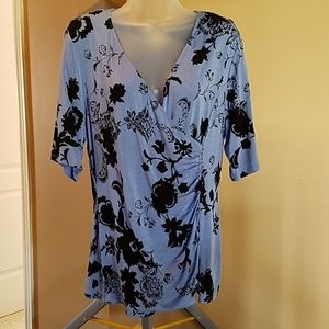 Dana Buchman wrap knit top